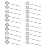 Max 20Pcs blank cabochon beads hair clip setting base round 12mm Silver