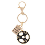Maxbell 1 Pcs Novelty Metal Key Rings Chain Charms Drop Weight Rectangular