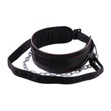 Maxbell Thick Weight Lifting Belt with Metal Chain Exercise with Buckle for Pull up