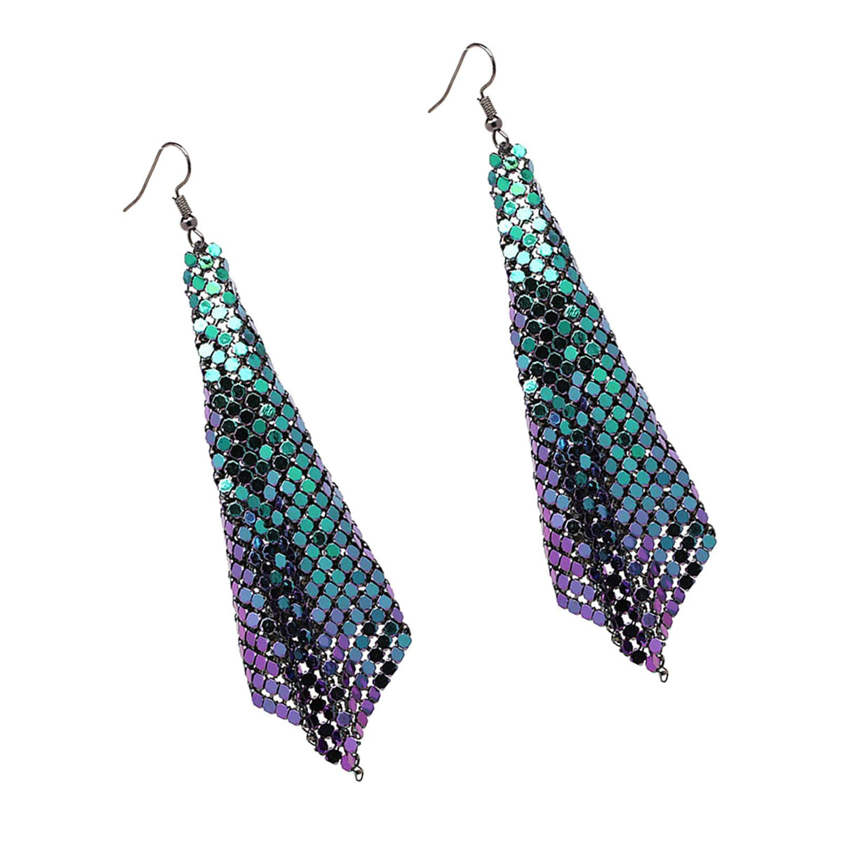 Maxbell Long Tassels Dangle Earrings Large Bohemia Party Earrings for Ladies Bride Multicolor