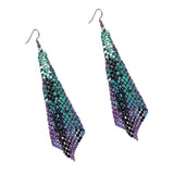Maxbell Long Tassels Dangle Earrings Large Bohemia Party Earrings for Ladies Bride Multicolor