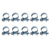 Max 10pcs Carbon Steel Lined P Clip Fuel Pipe Hose Tube Clamp  12mm-14mm