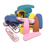Max 20pcs Macaron Color Drop Shape Snap Clips Hair Clip Accessory for Baby Girl
