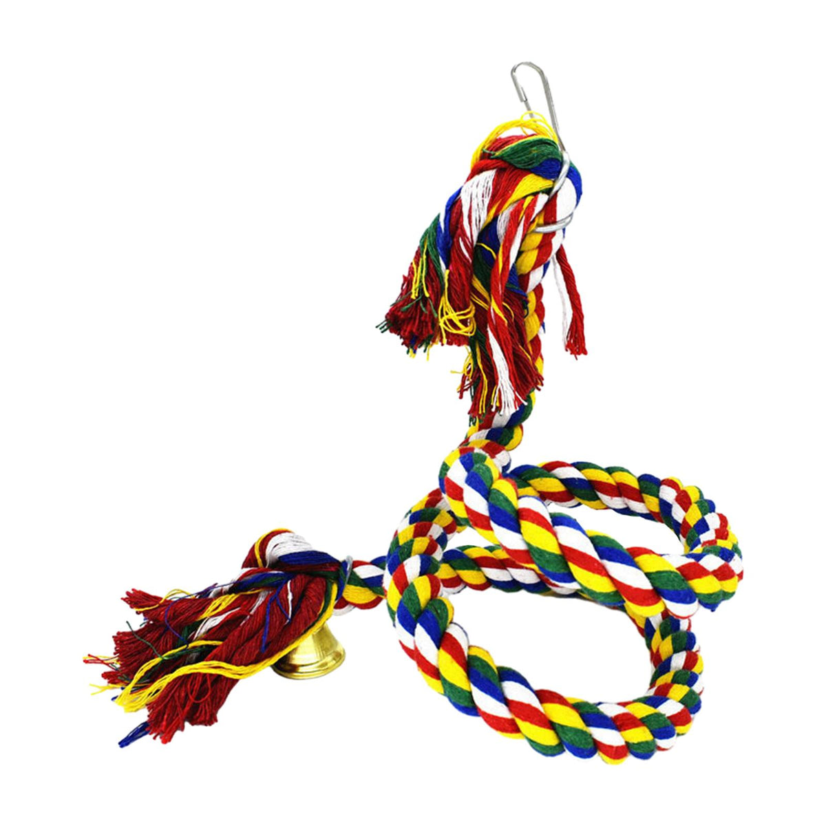 Maxbell Bird Rope Perch Bird Rope Parrot Climbing Rope for Budgies Lovebirds Conures 0.5m