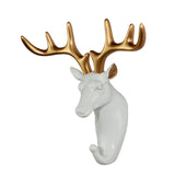 Maxbell Wall Hanger Hook Decorative Animal Head Coat Jacket Hat Key Hook Deer