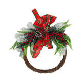 Maxbell Christmas Wreaths Wall Hanging Ornament for Indoor Outdoor Winter Holiday