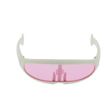 Maxbell 1 Pc Dog UV Protection Windproof Goggles Sunglasses Pink Reflections