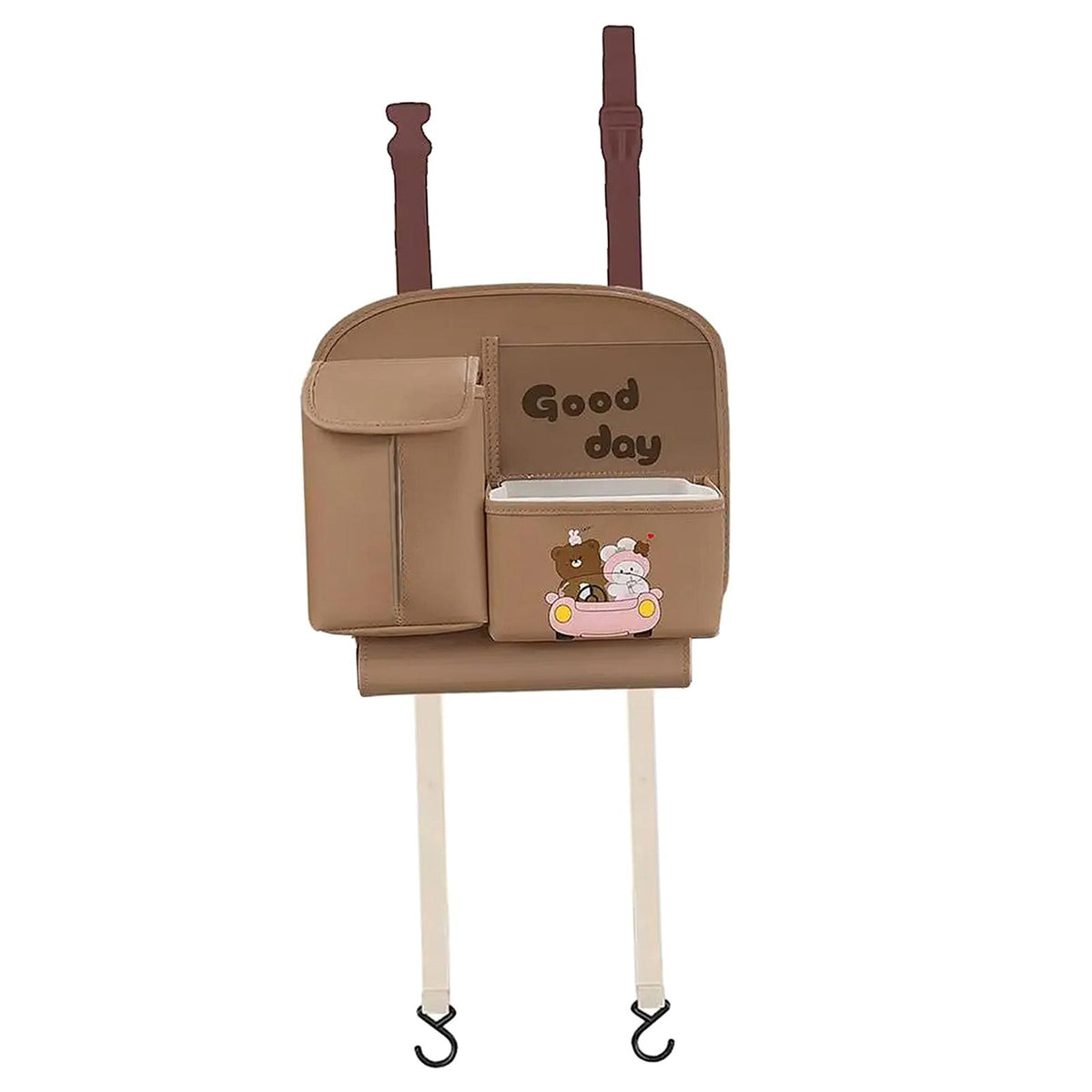 Maxbell Car Tissue Box with Trash Can Tissue Storage Box Women Gift Tissue Dispenser Style A
