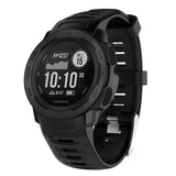 Max Silicone Bracelet Strap Watch Band for Garmin Instinct Sport Watch Black
