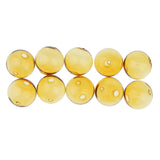 Maxbell 10pcs 20mm Glass Ball Bottle Pendant Dangle for Art Jewelry Crafts Amber