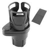 Maxbell Dual Cup Holder Expander Expandable Universal Mount Adjustable Fit Most Cars Black