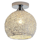 Maxbell Semi Flush Mount Ceiling Light Fixture Nordic for Bedroom Hallway Porch Hall Silver