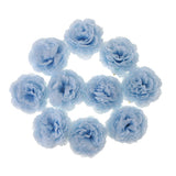 Maxbell 10 Heads Artificial Peony Silk Fake Flower Room Home Bridal Decor Blue