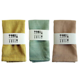 Maxbell 3 Pieces Washable Cloth Napkins Dining Table Mat Tableware Mat for Decor Random Color