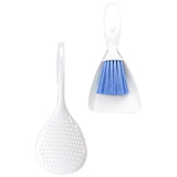 Maxbell Dustpan and Stiff Brush Set Accessories Easy to Clean for Parrot Feeders
