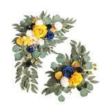 Maxbell 2x DIY Ornament Artificial Wreath Simulation Garland for Holiday Decorated style B