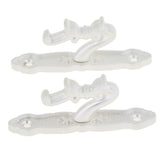 Max Maxb 1Pair Curtain Holdbacks Metal Drapery Tieback Wall Hook  Silver_B