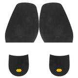 Maxbell Footful 1 Pair Rubber Glue on Large 1.9mm Heels 6.5mm Alligator Grain Black