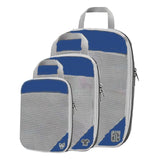 Maxbell 3 Pieces Compression Packing Cubes Reusable for Hiking Family Vacations