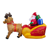 Maxbell Christmas Inflatables with LED Lights for EU Adaptor Yard Elk Sledding