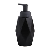 Maxbell Refillable Soap Dispenser Ceramic for Countertop Kitchen Shower Shampoo Black B