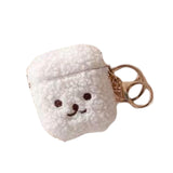 Maxbell Lovely Earphone Cover Skin Case with Keychain for AirPods Brown for 1 2