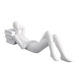 Maxbell Abstract Thinker Statue Resin Figurine Abstract Sculpture for Shelf Desk Bar Style C 18x7x6cm