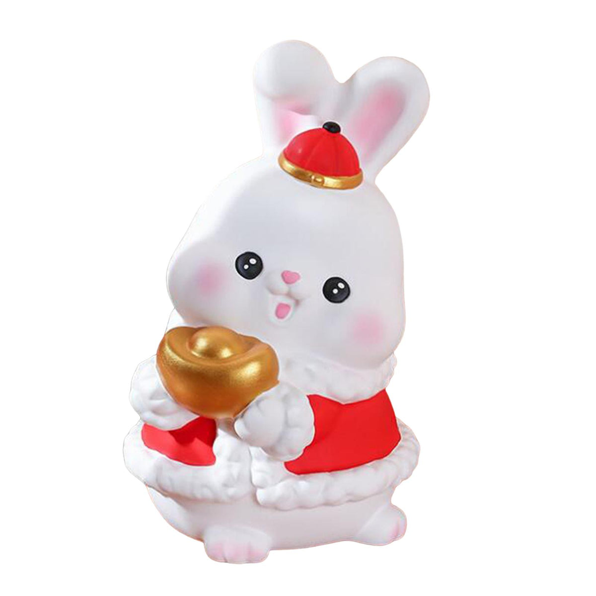 Maxbell Small Rabbit Piggy Bank Unbreakable Collection for Home Decoration Gift Ingot Rabbit S