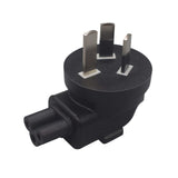 Maxbell AU Standard Male to IEC 320 C5 3 Pin Female Power Plug Adapter Replacement