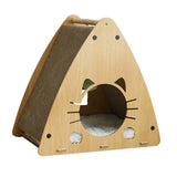 Maxbell Triangle Cat Scratcher Box Lounge Bed Corrugated Cardboard Widely Used with Cushion