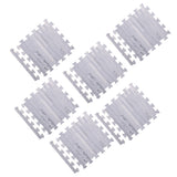 Max 9Pieces Foam Puzzle Exercise Mat Interlocking Floor Tiles  Gray Wood Grain