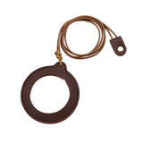Maxbell Necklace Magnifier Multifunctional Magnifying Glass for Crafts Reading Books Deep Brown