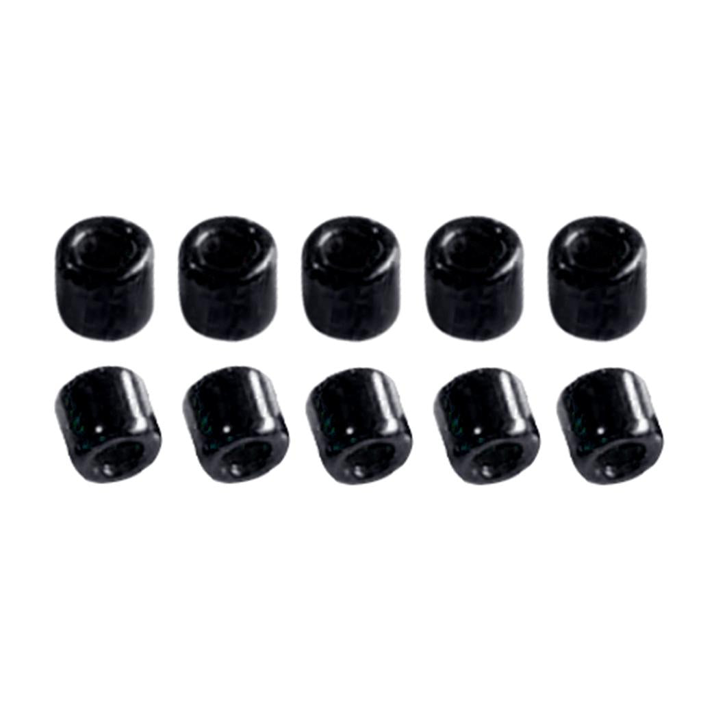 Max 10pcs Fishing Rod Guides Ring DIY Pole Guide Repair Black Cylindrical 04