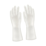 Maxbell PVC Household Gloves Long Sleeve Non Slip for Bathroom Toilet Cleaning L