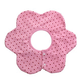 Maxbell Infant Baby Kids Bibs Round Flower Head Scarf Bandana Saliva Towel Pink