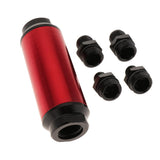 Maxbell 44mm Fuel Filter AN6/AN8 Interface Gasoline Filter  Red