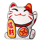 Maxbell Embroidered Cushion Case Farmhouse Holiday Happy New Year Throw Pillow Cover Cat 42x35cm