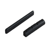 Max Maxb Ebony Wood Guitar Nut and Saddle Set for 4 String Ukulele Guitar Accessory