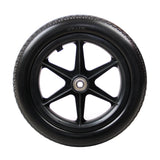 Maxbell 12inch Wheelchair Replacement Rear Wheel for Wheelchairs Walkers Accessories Black