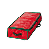 Maxbell Christmas Wrapping Paper Storage Bag Large Capacity Holiday Decorations Red