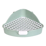 Maxbell Pet Toilet Potty Trainer with Snap Fastener Other Animals Rabbit Litter Box Light Green