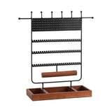 Maxbell 6 Tiers Jewelry Display Stand for Cufflinks Rings Necklace Hanging Rack