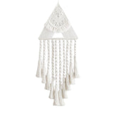 Maxbell Hand Woven Dream Catcher Macrame Wall Hanging Boho Tapestry for Home Decor White