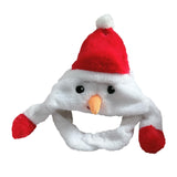 Maxbell Christmas Plush Hat Xmas Hat Novelty Winter Photo Prop for Cosplay Festival Snowman 30cmx30cm