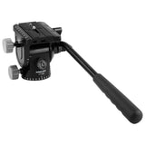 Max 3-Way Fluid Drag Video Ball Head Quick Release Plate for Tripod Camera