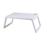 Maxbell Computer Desks Laptop lap Table for Dormitory Eating Breakfast Reading White