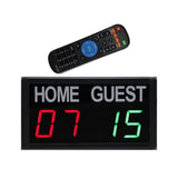 Maxbell Wall Mounted Electronic Digital Scoreboard Stopwatch Soccer Wrestling Tennis Black Remote Control