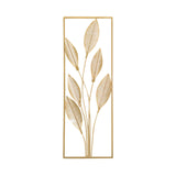 Maxbell Metal Wall Decor Sculpture Corridor Farmhouse Leaves Wall Art Line Drawing Pear Leaf Right