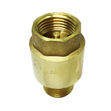 Max Brass Internal and External Filaments Vertical One Way Check Valve DN15