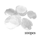 Maxbell Set of 100Pcs Plastic Rings Display Sheet Holder Sheet  Clear